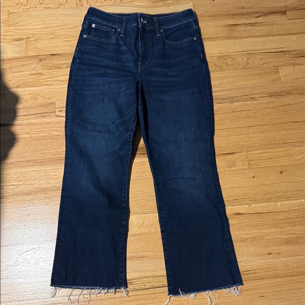 J. Crew Dark Blue ‘03 Curvy Kickout Flare Jeans